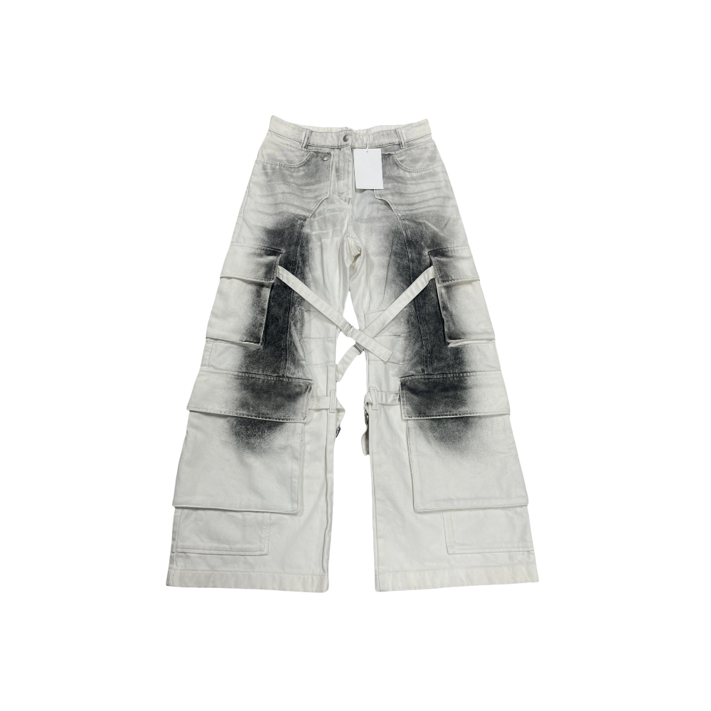 Acne Studios White Grey Cargo Pants Vendor