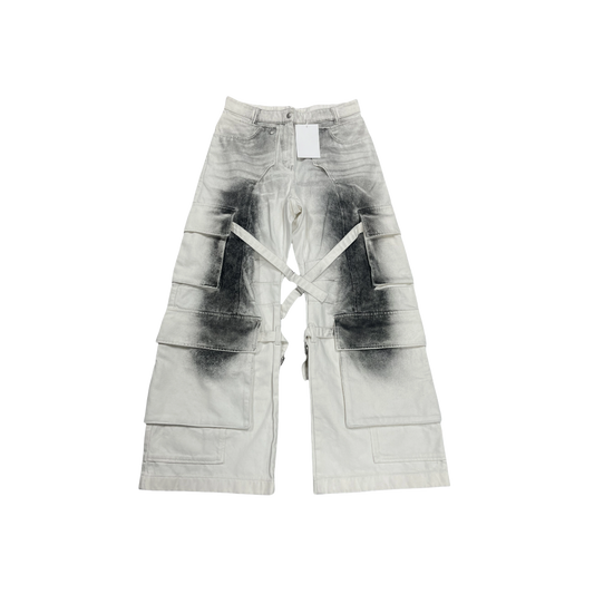 Acne Studios White Grey Cargo Pants Vendor